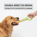 Factory Supply TPR Chew Ring and Rope Tug Dog Toy Durable Interactive Puppy Teething Chew Aggressive Chewers