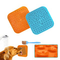Silicone Dog Licking Pad Pet Slow Food Plate Licking Pad Pet Meal Silicone Slow Food Plate Suction Cup Dog Licking Pad