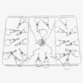 Popular Morden Luxury Ocean Stainless Steel Sock Peg Square Socks Hanger and Marine Grade Clothes Hanger or Clothes Rack