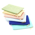 Hot Sale Linen Makeup Bag for Cosmetic Factory Costom Linen Pouch with Logo Printing Pouch Zipper Bag for Promotion