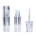 Factory Wholesale Customizable Hexagonal Transparent 6.8ML Screen Printed Lip Gloss Tube Plastic Empty Lip Glaze for Cosmetics