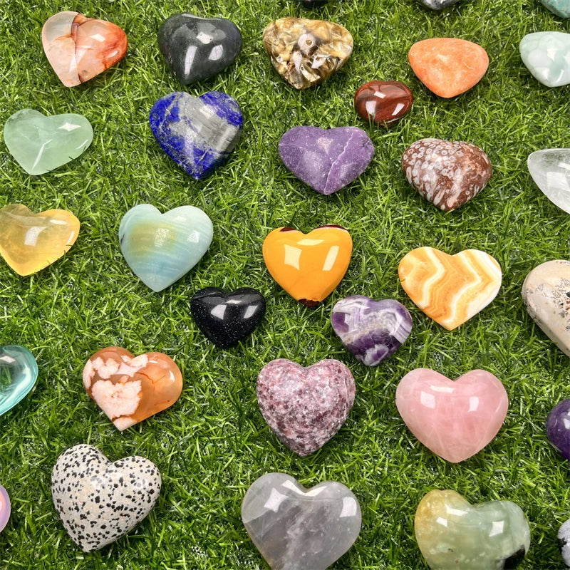 Hot-sale Natural Crystal Heart Mixed Material Heart Wholesale Heart for Healing