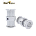 New Ideaformer Aluminum Double Head Timing Pulley FDM 3D Printer Accessories Inner Diameter 5/8mm Outer Diameter 16mm 20 Tooth
