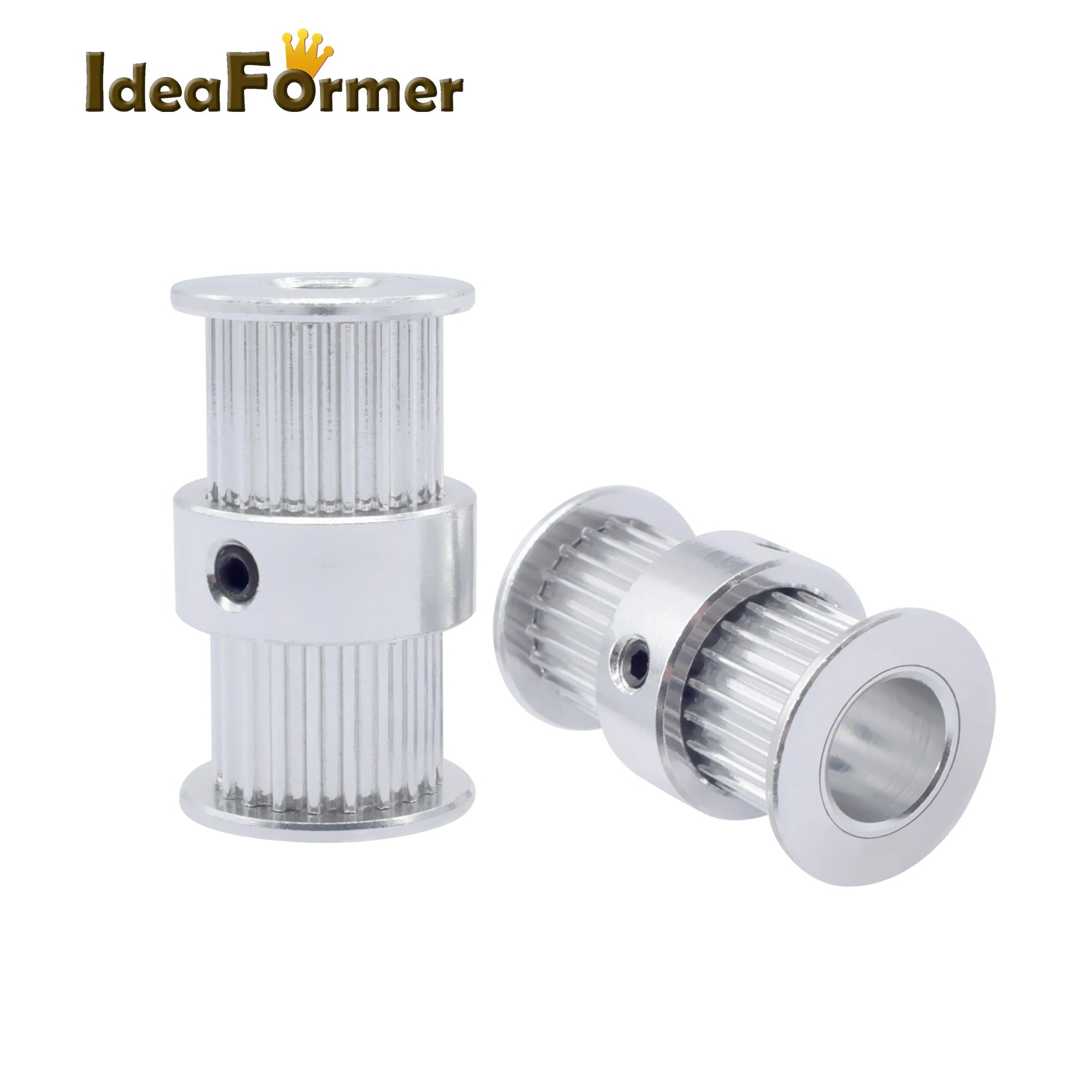 New Ideaformer Aluminum Double Head Timing Pulley FDM 3D Printer Accessories Inner Diameter 5/8mm Outer Diameter 16mm 20 Tooth