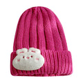 The Cartoon Will Call the Rabbit Woolly Hat Lady Youth Circular Hat Knitting Machine Wool Knit Hat