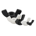 ISO9001 Certified 1/2 Inch Black Nylon Plastic Wing Nuts for Mining Application