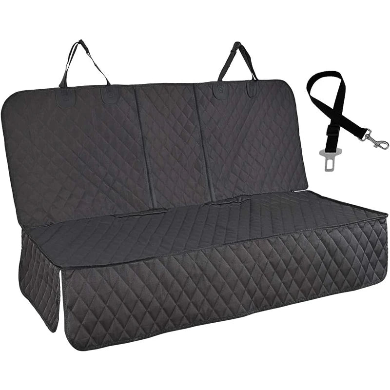 Waterproof Nonslip Dog Car Seat Covers Pet Backseat Cover With Mesh Window Side Flap for Cars Trucks and Suv