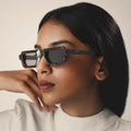 Luxury Designer Handmade Acetate Sunglasses for Women Newest Retro Style Rectangle Sun Glasses Square Black Sunglasses Men 2025