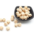 Unfinished Natural Wood Spacer Beads Button Wooden Loose Beads for Crafts & DIY Jewelry Making with Polishing Technics