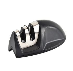 Mini Manual Two-Stage Ceramic Eco-Friendly Multi-Grit Kitchen Knife Sharpener for Home Use