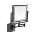 Smart LED Lighted Bathroom Portable Folding Wall Type Make up Mirrors With Square