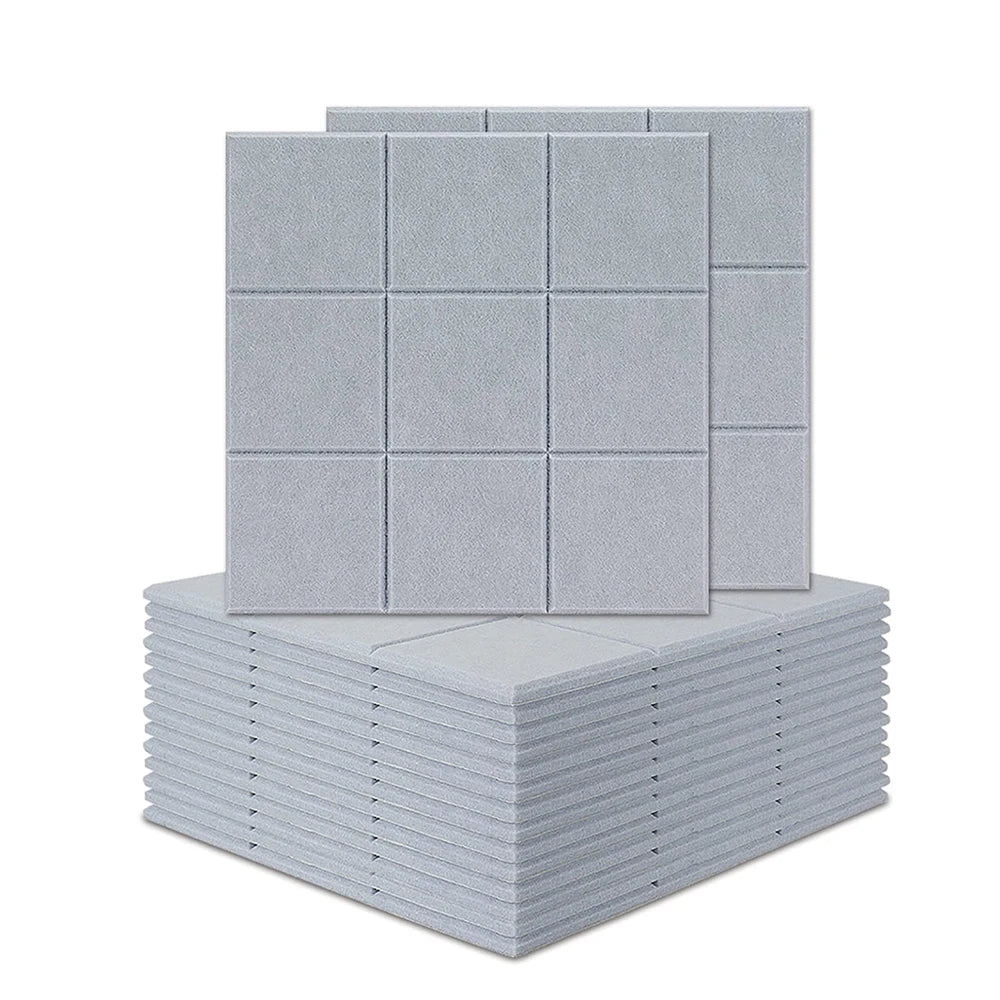 Custom Modern Design Embossed Polyester Fiber Felt Acoustic Panels Sound Proof Padding