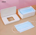 Epsilon Desktop PP Recyclable Facemask Case Dust Masking Organizer Plastic Storage Boxes Keeper Organizer Dispenser