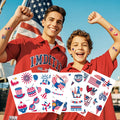 New in Stock US Independence Day Waterproof Tattoo Stickers for Facial Parties Disposable Tattoo Stickers