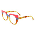 2023 Jiuling Eyewear Wholesale Newest Personalized Acetate Optical Handmade Multi-color Full Frame Irregular Glasses Frame