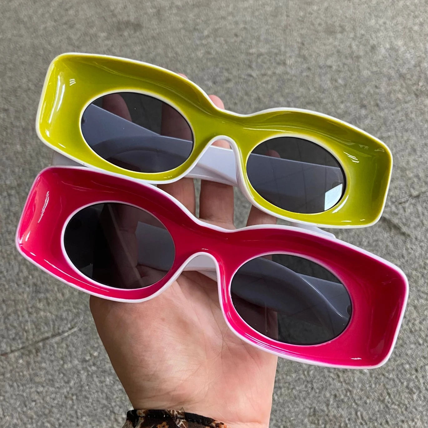 LBASHADES Stylish Candy Color Women Shades Pc Frames  Party Sun Glasses Sunglasses 2022 Female Retro Hip Hop Shades Pink