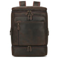 Men's Backpack Wet and Dry Separation with Insulated Compartment Crazy Horse Leather Business Trip Cowhide Leisure Travel Bag