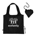 Custom Logo FOLDAWAY Reusable Tote Bag 100% RPET & Polypropylene Laminated Long Handle & Letter Pattern Shopping Tote Bag PP Bag