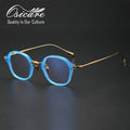 High End Quality Eyeglass Hetexate Luxury Brand Gentleman Titanium Academy Men Optics Blue Eye Glasses Optical Frames for Women