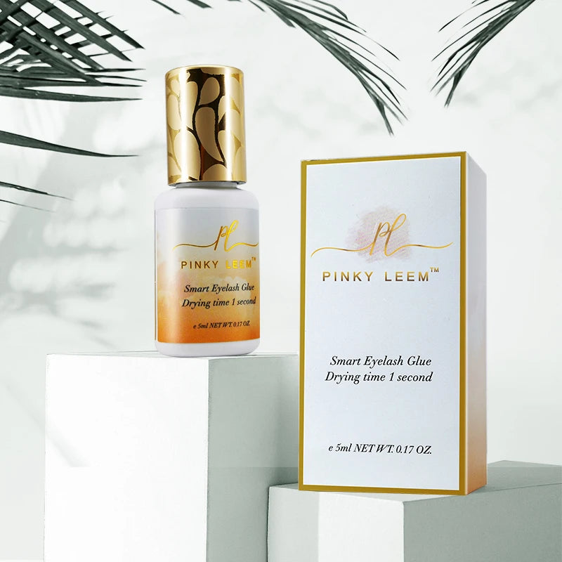 Pinky Leem Wholesale Strong Lash Glue Made in Korea Fast Drying Eyelash Glue Custom Logo Lash Glue Eyelash Adhesive MegaBDM
