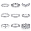 Custom Wholesale 925 Sterling Silver Zircon Non Fade Engagement Rings for Women