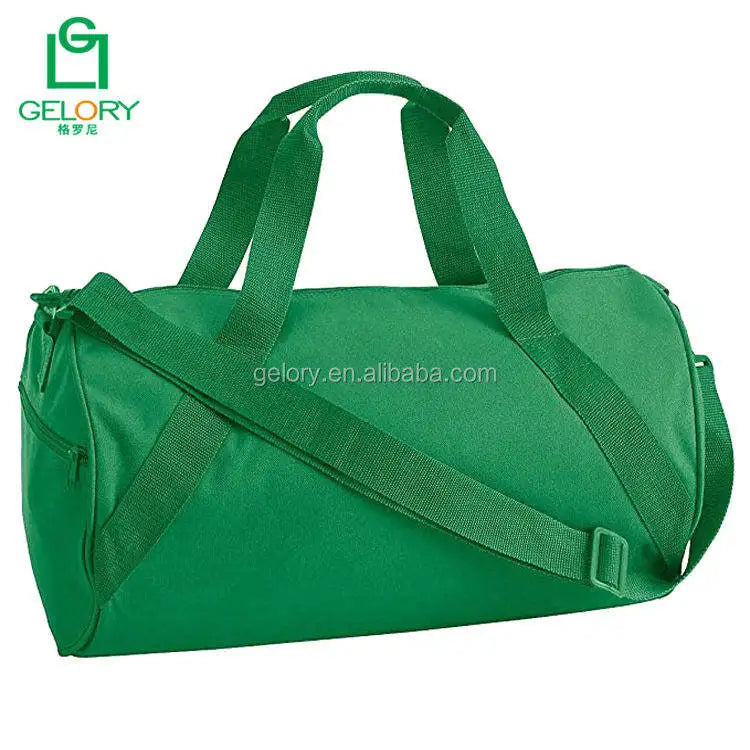 Promotion Cheap Price Custom Logo Round Shoulder Strap Gym Bag Polyester Sports Duffle Bag