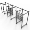 Heavy Duty Multi-Function Power Squat Gym Rack with Storage Rack Commercial Fitness Equipment