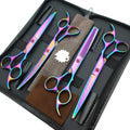 Wholesale 8 Inch Left Handed Dog Grooming Scissors Kit Foldable Japanese VG10 Plastic Pet Products for Dog and Cat Accessories