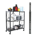 Floor Multilayer Free Installation Folding Mobile Shelf Thickened Storage Shelf Bedroom Storage Shelf
