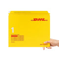 Tengen Yellow DHL Self Sealing Recycled Cardboard Express Document Envelope for Packaging