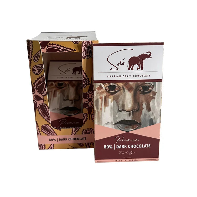 Wholesale Custom Dark Chocolate Bar Wrapper Box Packaging With Heat Seal Bag Paper Display Box With Window