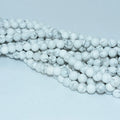 Wholesale 4/6/8/10mm Natural Howlite Loose Gemstone Beads for DIY Jewelry