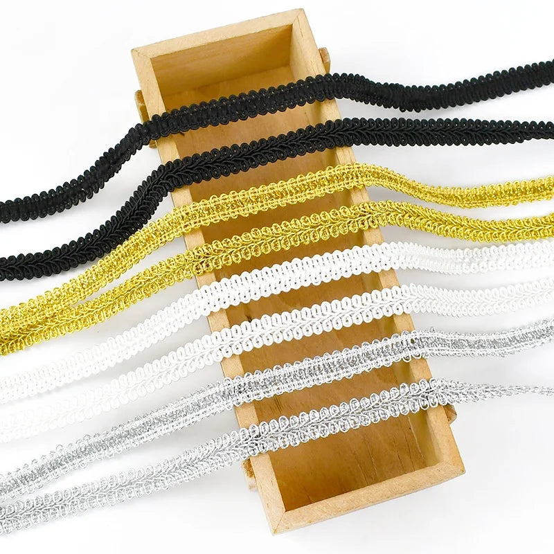 Meetee KY202 13mm Garment Accessories DIY Handmade Sewing Material Decorative Fabric Classic Ethnic Style Centipede Lace Webbing