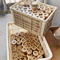 Eco Friendly Portable Custom Laser Engraving Wine Opener Bamboo Round Bottle Beer Opener With Magnet