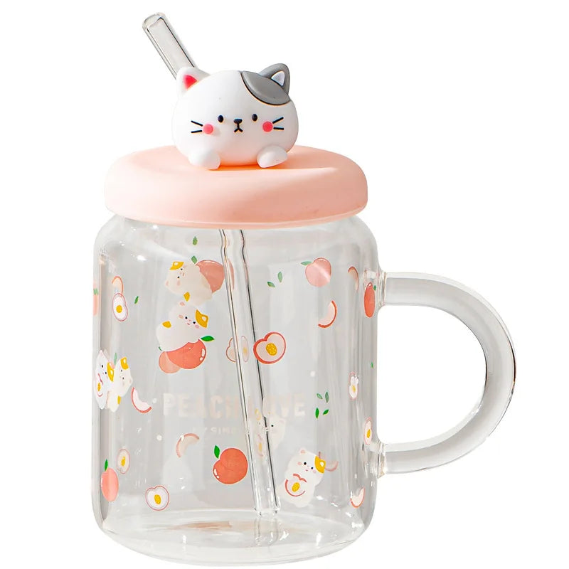 Olive High-value High Borosilicate Glass Cartoon Cute High Temperature Resistant Dishwasher Microwave Safe Home Breakfast