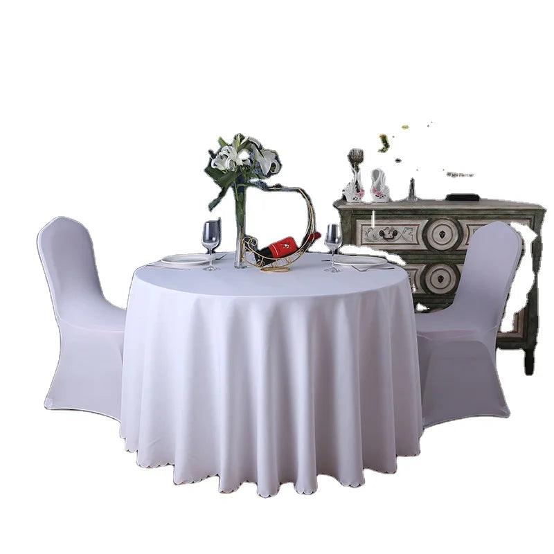 Wholesale Nordic Elegant Luxury Wedding Party Christmas Table Cloth Custom Made Fancy Shining Design Woven Technique Endless