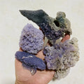 Cheap Price Sale Natural Purple Raw Grape Agate Cluster for Home Decoration