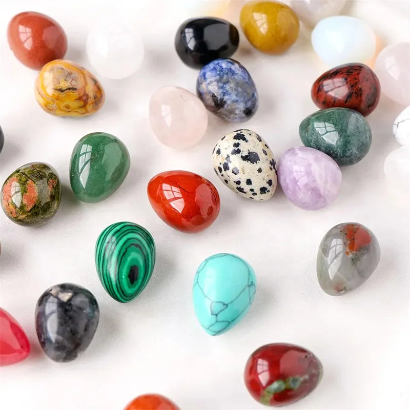 Wholesale Natural Crystal Stones Ornaments Folk Crafts Amethyst Rose Quartz Stone Eggs