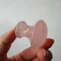 Huiying Beauty Rose Quartz gua sha tool  mushroom beautiful skin scraping Pink Crystal
