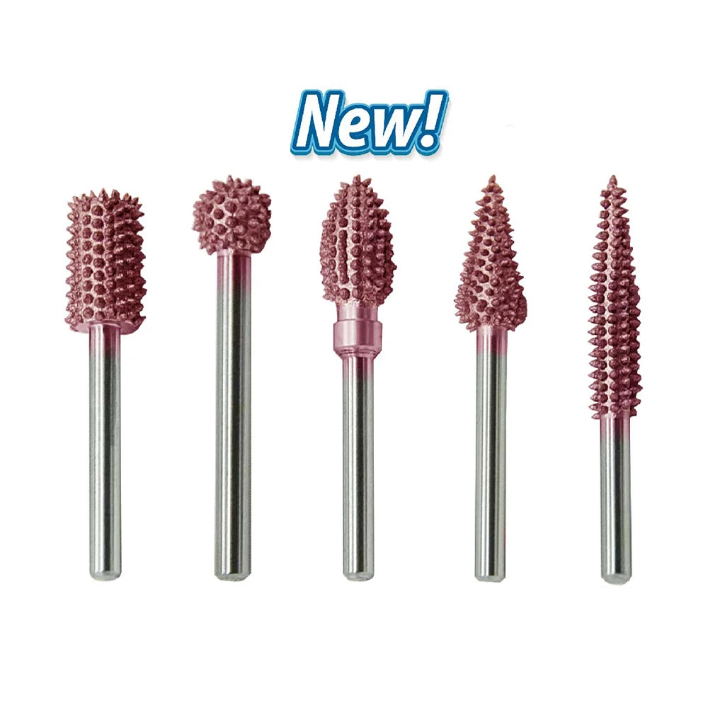 5pcs Woodworking Electric Grinding Rotary File Cutting Wood Carving Tungsten Carbide Burr
