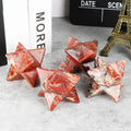 Huiying Stones Crystal Crafts red jasper point handmade polished merkaba star