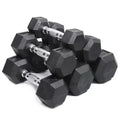 Factory Direct Sales of High Quality Rubber Hexagonal Dumbbells