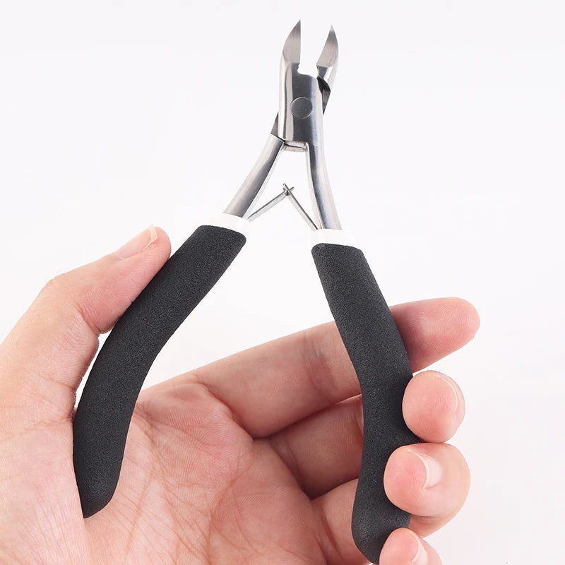 Professional Non-slip Handle Large Size Stainless Steel Sharpening Nail Cuticle Nipper Finger Eco-friendly