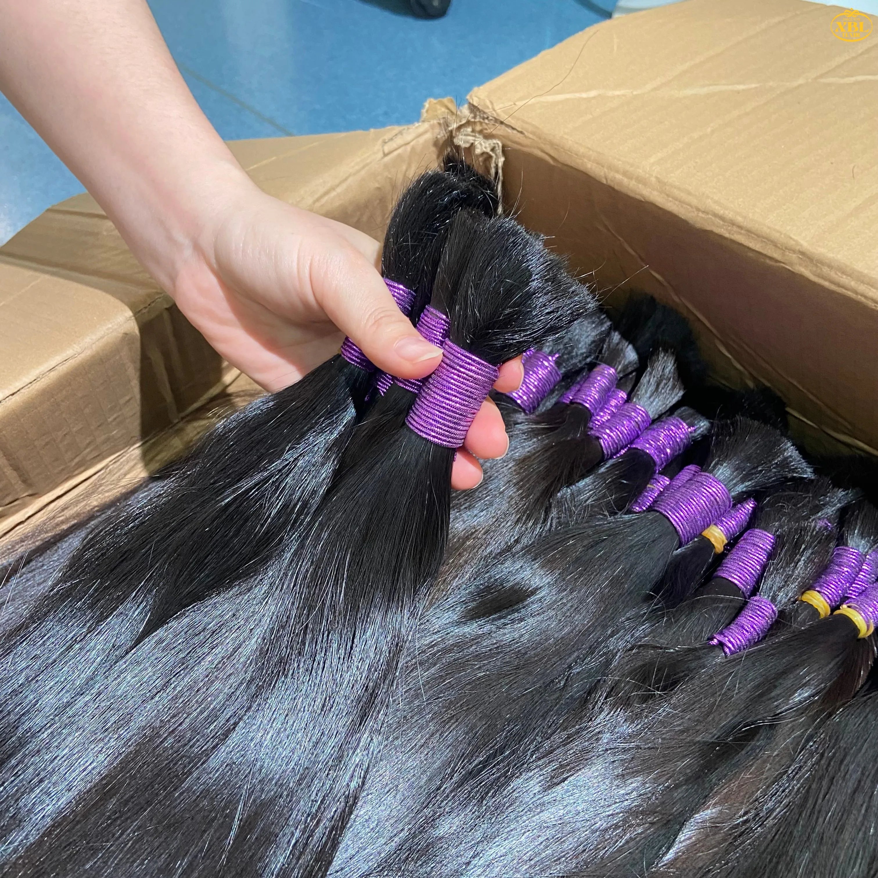 Cambodian Raw Human Hair Bundles Cuticle Aligned for Wholesale