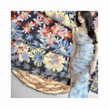 Eco-friendly 150GSM Custom Print Fabric Power Mesh Stretchy Printed Mesh Fabric for  Swimwear Colorful Floral Digital Print