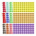 12 Months of the Year Color Coding Label Stickers Round Month Labels Self Adhesive Month Stickers