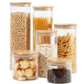 250ml BPA Free Airtight Kitchen Food Canisters Clear Cylinder Preserving Seal Containers with Lid for Canning Cereal Coffee Bean