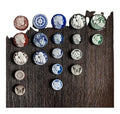 Heizun Original Cameos Factory 20mm  Blue Green Red Victorian Portrait Round Carved Agate Cabochons for Jewelry Making