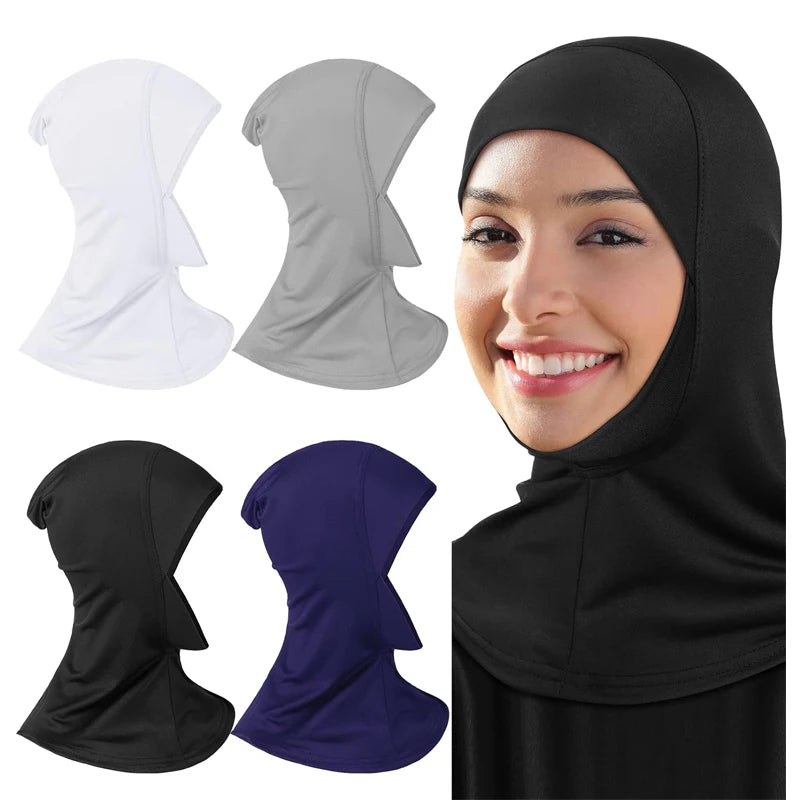 Ethnic Style Women Muslim Headscarf Accessories Polyester Hair Care Daily Hijab Headwraps Head Cover