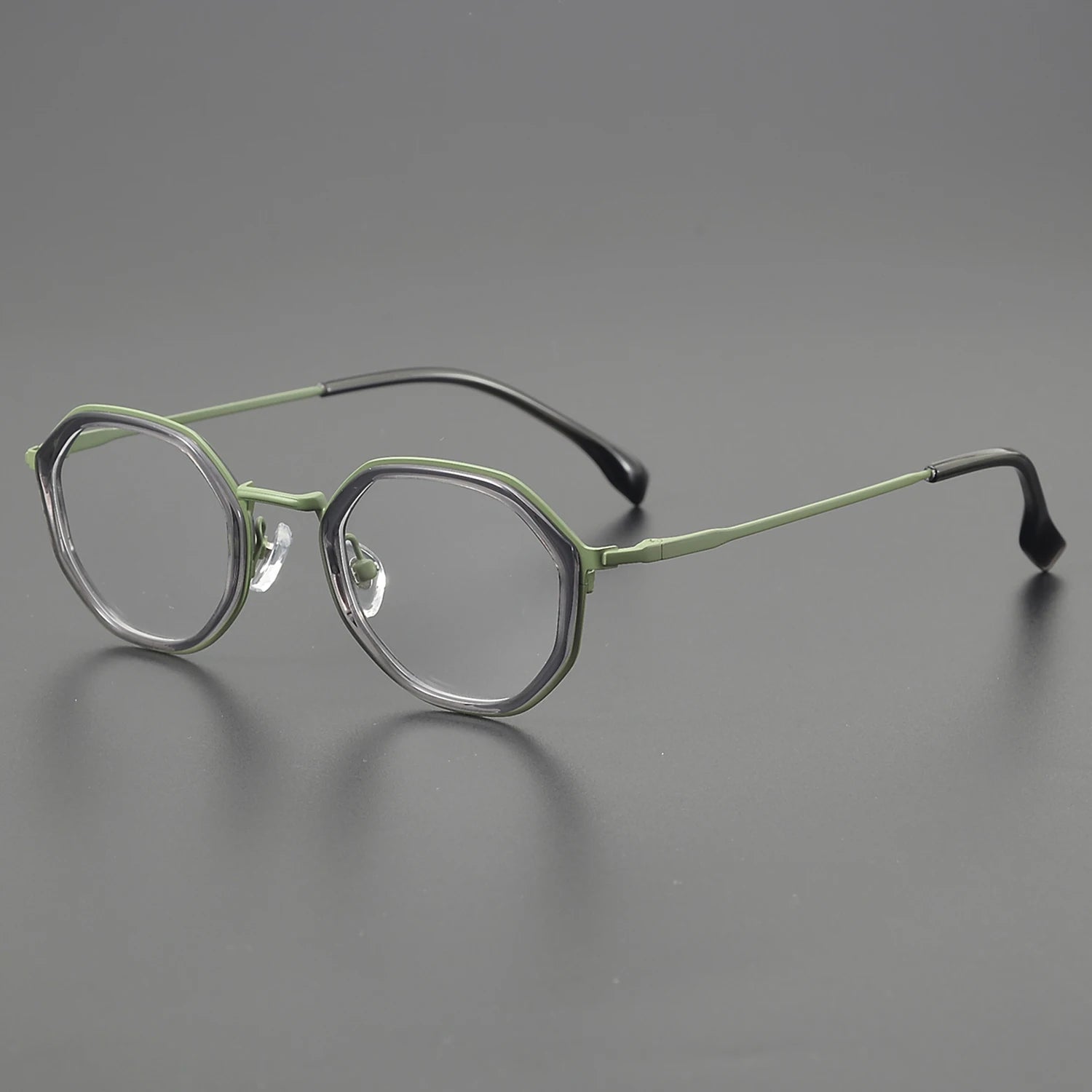 2025 Handmade High-End Retro Optical Glasses Frames Polygonal Strange Interesting Leopard Print Red Green Acetate New Model